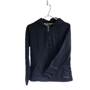 Cloudveil ladies hooded active wear zipup jacket Black ladies Medium